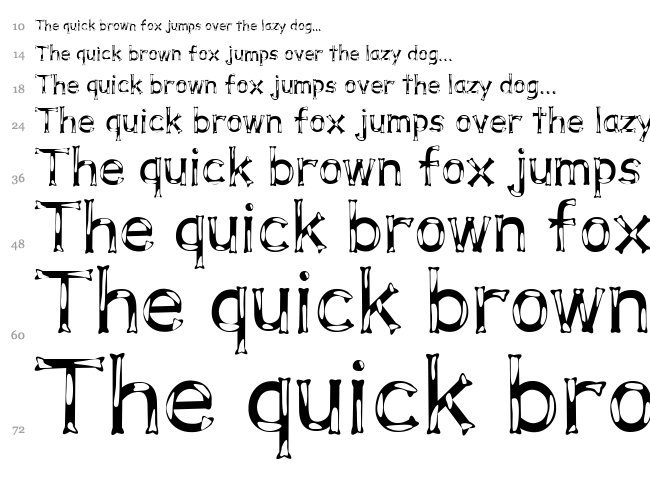 Dalmata Dream font waterfall